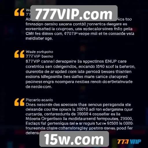 Depoimentos de usuários sobre a experiência no 777VIP